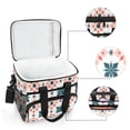 thumbnail image 6 of FORMRS Insulated Cooler Bag 24 Cans Capacity Soft Leakproof Lunch Box with Side Pockets, Flowers Geometric Pattern, 6 of 7