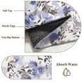 thumbnail image 6 of Round Rugs 4Ft, Purple Brown Spring Floral Round Area Rug Washable Indoor Throw Carpet, Watercolor Blooming Botanical Summer Soft Non Slip Circle Rug for Kitchen Nursery Room Home Decor Aesthetic, 6 of 8