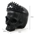 thumbnail image 7 of Durable Resin Charms Skull Model for Masquerade Costume Parties Decoration Collectibles Model Home Bar Cafe Decor Black, 7 of 7