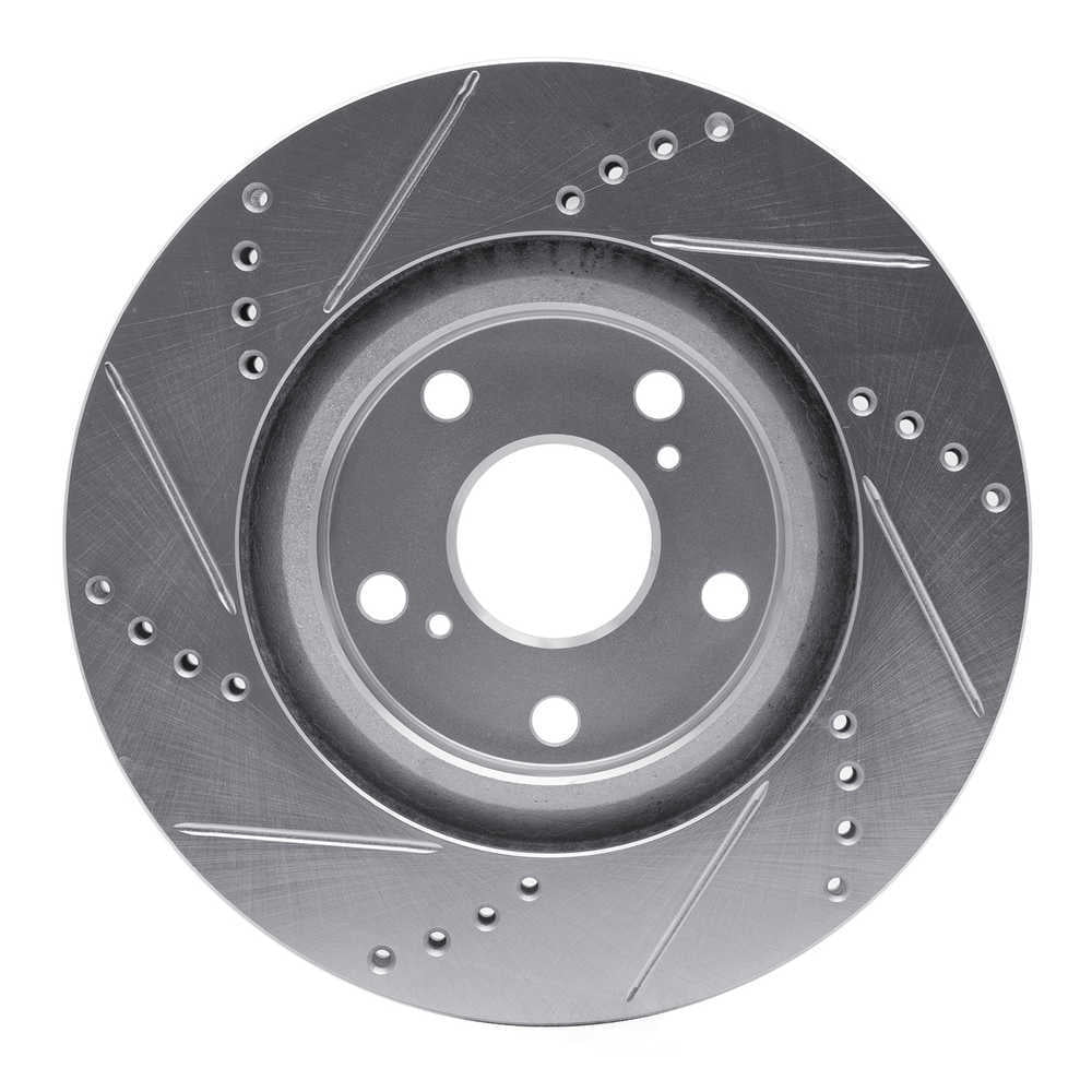 Dynamic Friction Company 631-10003R DFC Brake Rotor - Drilled And Slotted - Silver