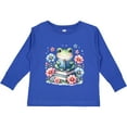 thumbnail image 3 of Inktastic Book Lover Reading Frog Librarian Girls Long Sleeve Toddler T-Shirt, 3 of 5