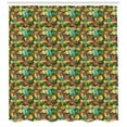 thumbnail image 3 of Ambesonne Tropical Shower Curtain, Parrots and Pomegranate, 69"Wx84"L, Multicolor, 3 of 3