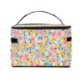 thumbnail image 3 of Yiaed Watercolor Wildflowers Print Makeup Bag Travel Cosmetic Bags for Women Girls Zipper Pouch Makeup Organizer, 3 of 4