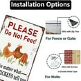 thumbnail image 3 of Chicken Coop Signs,Please Do Not Feed No Matter What The Chickens Tell You Rustic Tin Sign Metal Poster for Home Farmhouse Bar Cafe Pub Garage Man Cave Room 12 x 8 Inch, 3 of 7