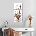 thumbnail image 2 of Elephant Stock Rainbow Water Splash Wall Art - Vertical Multi Panel Canvas - Living Room Wall Decor - Abstract Multi Panel - White And Orange Decor - 12" x 27", 2 of 8