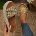 thumbnail image 1 of PPgejGEK Chaussons pour Femmes Mode Décontractée Tête Ronde Chaussons Confortables Chaussures de Plage Décontractées Imperméables pour Femmes Offres jusqu'à 70 % de Réduction, 1 of 7