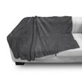 thumbnail image 2 of Antique Soft Flannel Fleece Throw Blanket, Simplistic Monochrome Vintage Trellis Lattice Design Continuous Pattern, Cozy Plush for Indoor and Outdoor Use, 60" x 80", Grey and Dark Grey, by Ambesonne, 2 of 5