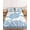 White Lake Blue Sky Blue, variant on King Size Fitted Sheet Set - Sage Green Coastal Turtle 3 Piece Bedding Sets 16" Deep Pocket Fitted Sheet with 2 Pillowcases, Ocean Coral Nautical Brushed Microfiber Hotel Luxury Bed Sheets