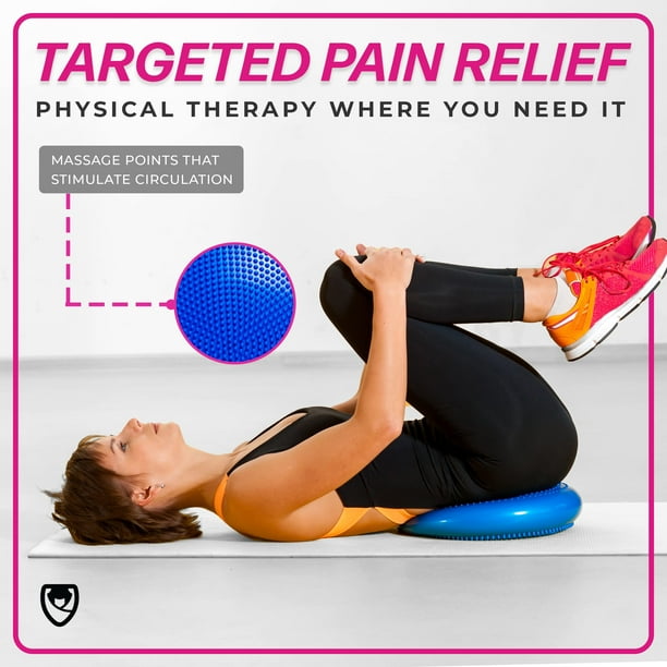 URBNFit Wobble Cushion Balance Disc for Core Stability Strengthening Physical Therapy Exercise Office Chair or Kids Classroom Sensory Wiggle Seat Pad w Air Pump Pink Walmart