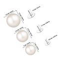 thumbnail image 2 of 18 botones de broche sin costura, botones de blusa con perlas artificiales, botones de camisa, botones de presión para ropa, 2 of 2