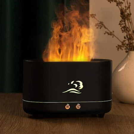 

Naittoop Summer Clearance 50% off Clear! Flame Humidifier Portable-Noiseless Aroma Diffuser For Home Office Or Yoga Essential Oil Diffuser With No-Water Auto-Off Protection