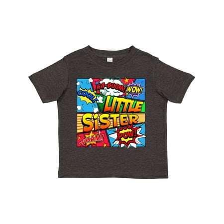

Inktastic Little Sister Comic Book Gift Toddler Toddler Girl T-Shirt