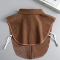 thumbnail image 5 of LoudSung Fake Collar Detachable Blouse False Collar Half Shirts Collar Brown Designed Top Elegant for Women Girls, 5 of 7
