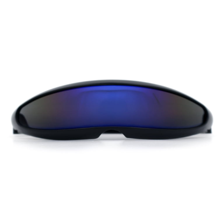 Mirror Lens Monolens Cyclops Robotic Futuristic Sunglasses