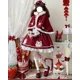 thumbnail image 2 of Coalfell-vestidos bordados rojos Vintage de Lolita, chal de felpa, capa engrosada, ropa de Año Nuevo, vestido de una pieza, Navidad, Invierno, 2 of 5