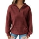 thumbnail image 3 of Blusa de manga larga,Blusa informal de manga larga para mujer, camiseta holgada, jersey de poliéster, cuello con solapa, para uso diario, sopatenor, 3 of 9