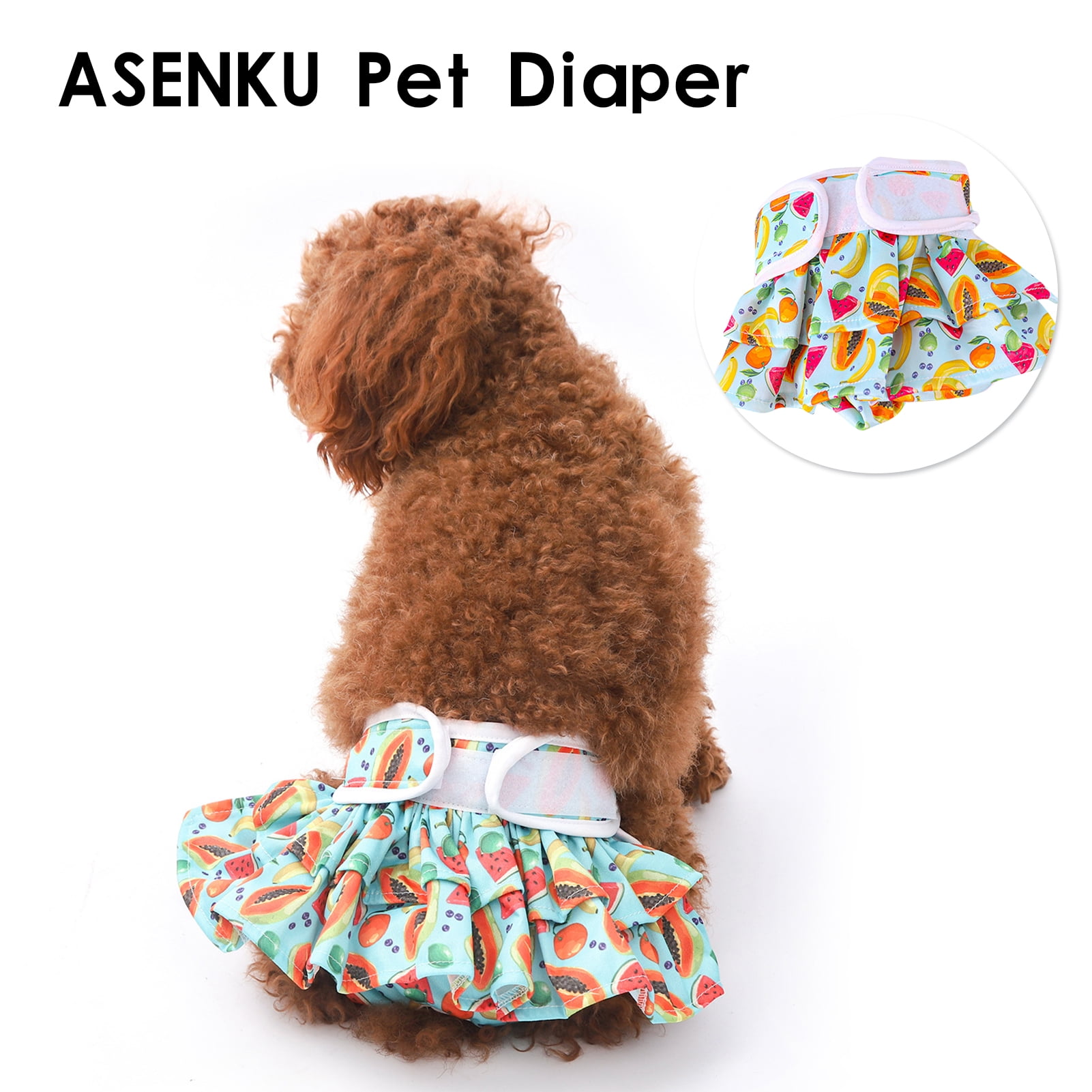 ASENKU Washable Female Dog Diapers，Highly Absorbent Multifunctional Pet