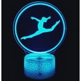thumbnail image 6 of YSITIAN 3D Gymnastics Night Light 16 Colors Changing USB Power Remote Control Touch Switch Decor Lamp Optical Illusion Lamp YT-7470, 6 of 6