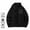 Black, variant on Men's Full Zip Polar Fleece Jacket Casual Warm Outwear Fall Winter Stand Collar Jackets with Zipper Pockets