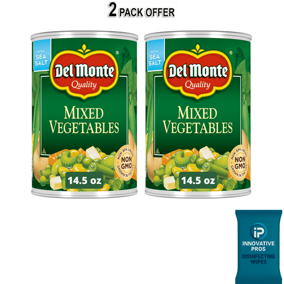 Del Monte Mixed Vegetables, Canned Vegetables, 14.5 oz Can