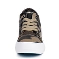 thumbnail image 2 of JENN ARDOR Women Sneakers Low Top Slip On Lace up Shoes Platform Wedge Sneakers Fashion Zipper Decor Canvas Flats Walking Running Shoes Size 6-10,Camouflage, 2 of 4