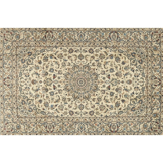 Ahgly Company Machine Washable Indoor Rectangle Traditional Brown Area Rugs, 6' x 9'