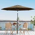 thumbnail image 6 of 9Ft Outdoor Patio Umbrella with 8 Sturdy Umbrella Ribs,Table Umbrella with Crank Lift & Push Button Tilt for Pool,Deck,Yard, 6 of 7