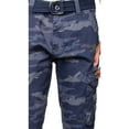 thumbnail image 3 of X RAY JEANS Mens Belted Classic Fit Cargo Pants, Navy Camo, 34X30, 3 of 6