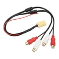 thumbnail image 2 of 4RCA Audio Cable, 6Pin Durable Car Subwoofer Line  ABS Wearproof  for VDO for, 2 of 7