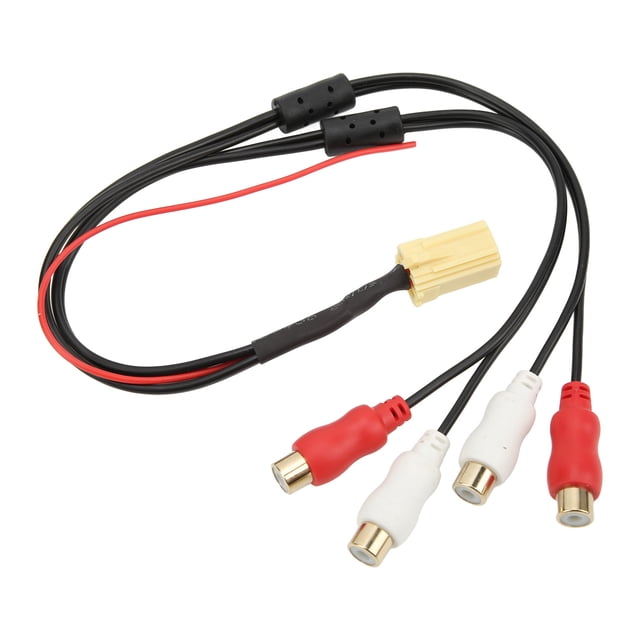 RCA Stereo Cable,4RCA Cable MINI ISO RCA Audio Cable Car Audio Wire Built to Last
