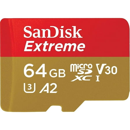 SanDisk 64GB Extreme Micro SD Card Samsung Galaxy S4 S5 S7 S8 S9 + Camera (Best Camera For Galaxy S8)