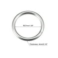 thumbnail image 2 of 35mm(1.38") Outer Dia. 4mm Thickness Welded O Ring 304 Stainless Steel 10 Pack, 2 of 5