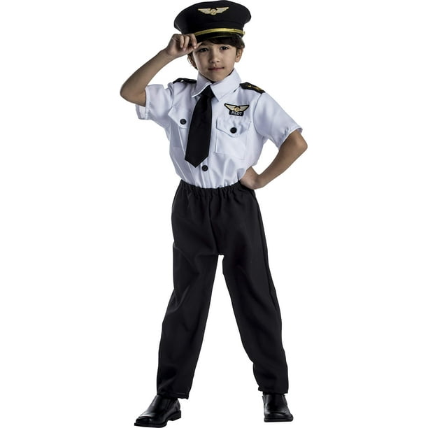 Disfraz de piloto de Dress Up America para niños, capitán de avión