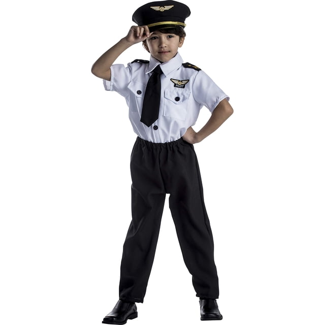 Disfraz de piloto de Dress Up America para niños, capitán de avión