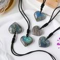 thumbnail image 4 of fastboy Labradorite Pendant Add Charm To With Exquisite Gifts Wide Range Of Uses Labradorite Heart Pendant, 4 of 6