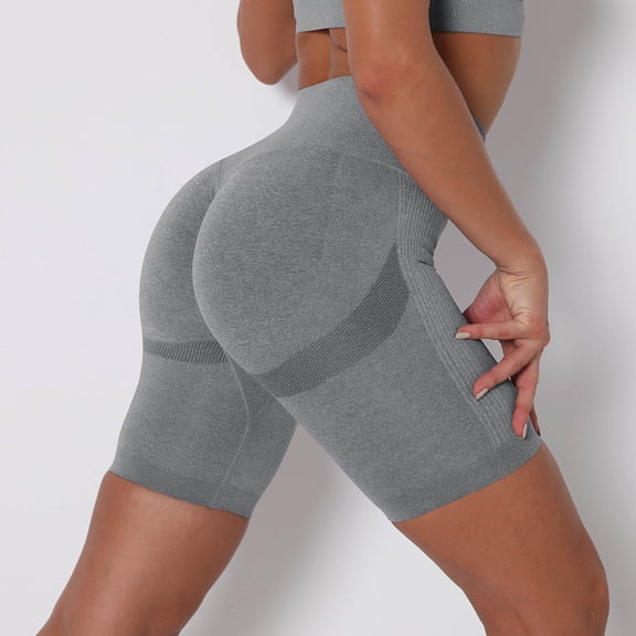 Antqov Biker Shorts Women, Elastic High Waist Hip Up Tight Fitting Stretch Butt Lifting Yoga Shorts, Summer Cozy Workout Gym Athletic Shorts Fitness Leggings