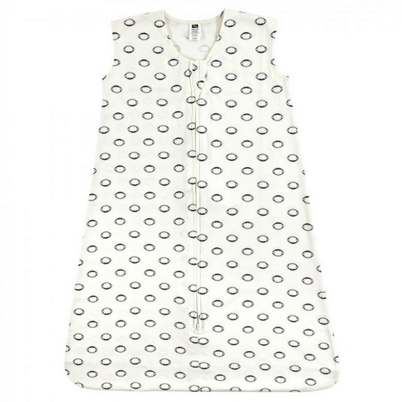 Hudson Baby Infant Boy Cotton Sleeveless Wearable Sleeping Bag, Sack, Blanket, Football, 0-6 Months