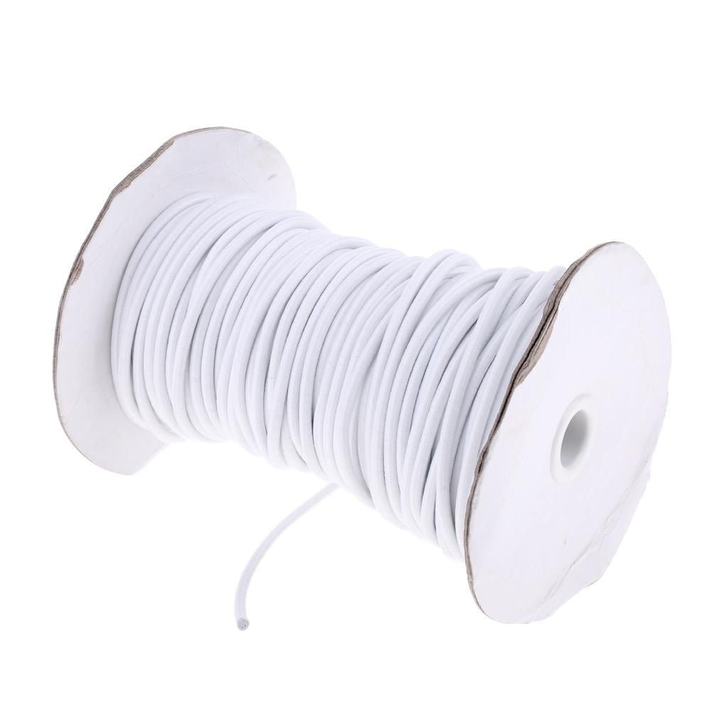 4mm x 10m Bungie Coated Rubber Rope Shock Cord Bungee Stretch Rose 