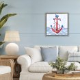 thumbnail image 2 of Stupell Industries Brushstroke Anchor Painting Brown Framed Floater Canvas Wall Art design by Paul Brent, 18 x 18, 2 of 9