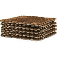 thumbnail image 3 of HemingWeigh Fuzzy Area Rug - 9 Fluffy Carpet Tiles For Kids Plush, Velvet-like Texture, Anti-Slip & Durable Rug (Brown), 3 of 3