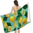 thumbnail image 2 of Cute Lemon Print Microfiber Sand Free Beach Towel Thin Pool Towel Large Lightweight Absorbent Beach Towels for Travel Swim Pool Gym Beach Essentials Accessories, 2 of 8