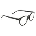 thumbnail image 6 of grinderPUNCH Oval Round Readers Lightweight Eyeglasses for Mens and Womens Reading Glasses +1.00, Black, 6 of 7