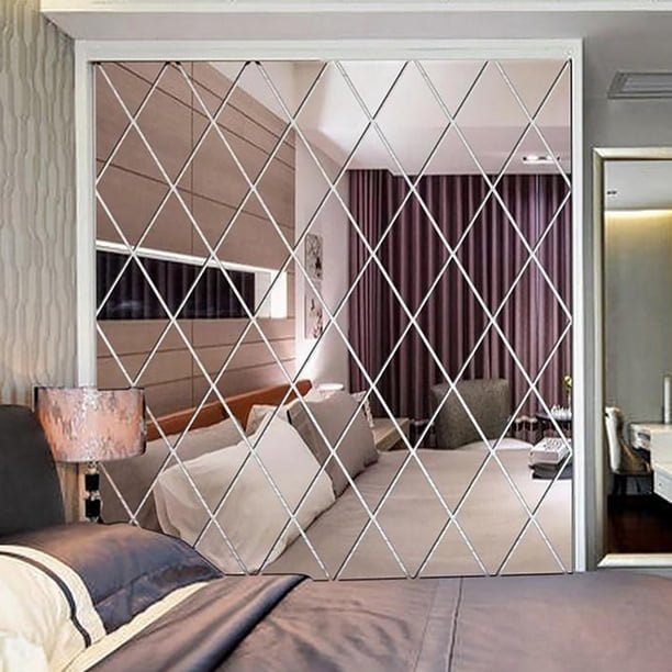 Gwong Decoración hogareña 17/32 / 58pcs autoadhesivo impermeable espejo superficie pegatina de pared hogar DIY calcomanía Gwong 21043413