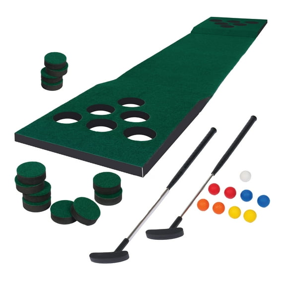 EastPoint 3-in-1 Par Pong Bocce Golf Putting Game - 3 Outdoor Games in 1 for All Ages