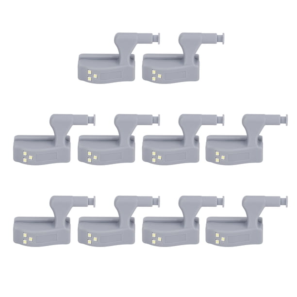 Luz con sensor Jadeshay juego de 10 luces LED con bisagra para gabinete
