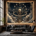 thumbnail image 6 of Fantastical Dominated by With Armillary Sphere Orrery Situated, Mystical Fantasy for Space Lovers, Galaxy Room Decor, Graduation Gift, Tapestry Wall Hanging for Bedroom and Dorm, 6 of 7