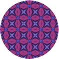 thumbnail image 1 of Ahgly Company Indoor Round Patterned Medium Violet Red Pink Area Rugs, 6' Round, 1 of 6
