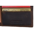 thumbnail image 6 of Cazoro Mens RFID Blocking Slim Hipster Bifold Euro Hunter Leather Wallet, 6 of 9
