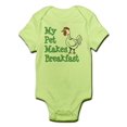 thumbnail image 1 of CafePress - Pet Makes Breakfast Body Suit - Baby Light Bodysuit, 1 of 1