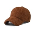 thumbnail image 1 of 2021 new lamb wool solid color baseball cap cap outdoor sun hat wholesale, 1 of 6